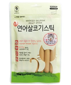 BOW WOW Smoked Salmon Meat Sticks Cat Treats 70g