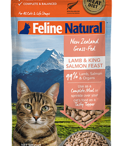 Feline Natural Lamb & King Salmon Feast Freeze-Dried Cat Food (2 Sizes)