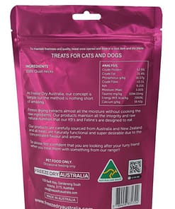Freeze Dry Australia Quail Necks