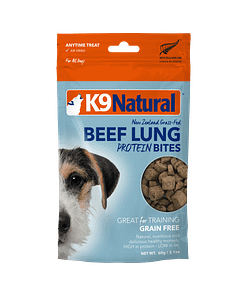 K9 Natural Beef Lung Protein Bites for Dogs 60gm