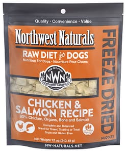 Northwest Naturals Chicken & Salmon Freeze Dried food for Dogs (2 Sizes)