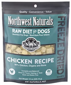 Northwest Naturals Chicken Freeze Dried Nuggets food for Dogs (2 Sizes)