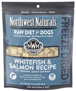 Northwest Naturals WhiteFish & Salmon Freeze Dried food for Dogs (2 Sizes)