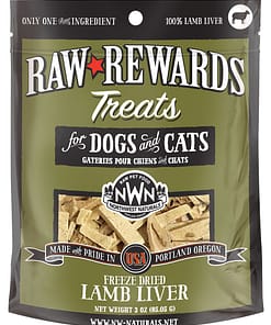Northwest Naturals Lamb Liver Treats for Dogs and Cats 3oz