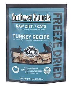 Northwest Naturals Turkey Freeze Dried Nibbles food for Cats (2 Sizes)