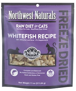 Northwest Naturals Whitefish Freeze Dried Nibbles food for Cats (2 Sizes)
