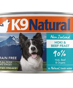 K9 Natural  Hoki & Beef Feast Canned food for Dogs (2 Sizes)
