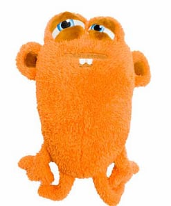 FuzzYard Plush Dog Toy - Yardsters Oobert Orange Small