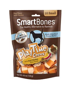 SmartBones PlayTime Chews Peanut Butter for Dogs (2 Sizes)