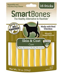 SmartBones Skin and Coat Care Chews for Dogs 16pcs