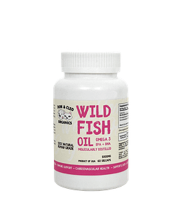 Dom & Cleo Organics Wild Fish Oil Supplement for Cats and Dogs (60 Gelcaps)