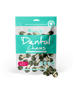 Altimate Pet  Infused with Mint & Chlorophyll Dental Chews - Knotted Bone (12pcs) Treats for Dog 150g