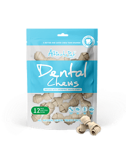 Altimate Pet Infused with Spearmint Breath Strips Dental Chews - Knotted Bone (12pcs) Treats for Dog 150g