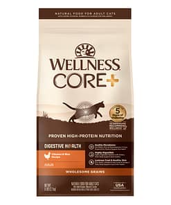 Wellness CORE Digestive Health with Wholesome Grains Chicken Recipe Chicken & Rice Dry food for Cats (2 Sizes)