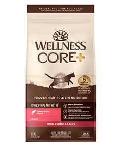 Wellness CORE Digestive Health with Wholesome Grains Salmon Recipe - Salmon & Rice Dry food for Cats (2 Sizes)