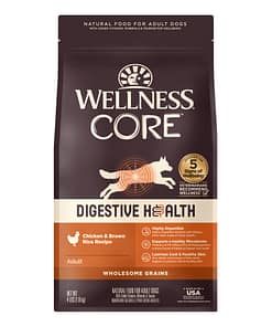 Wellness CORE Digestive Health Chicken Recipe - Chicken & Brown Rice Dry food for Dogs (2 Sizes)