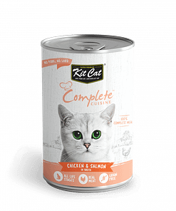 Kit Cat Complete Cuisine Canned Cat Food (Chicken & Salmon in Broth) 150g
