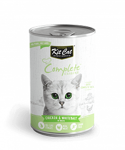 Kit Cat Complete Cuisine Canned Wet Cat Food (Chicken & Whitebait in Broth)