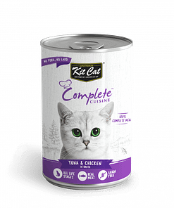 Kit Cat Complete Cuisine Canned Wet Cat Food (Tuna & Chicken in Broth)