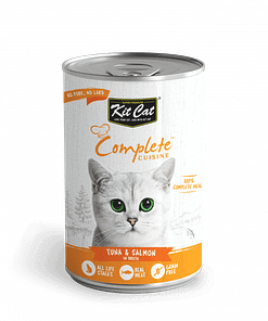 Kit Cat Complete Cuisine Canned Wet Cat Food (Tuna & Salmon in Broth)