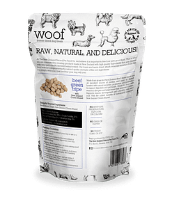 WOOF Freeze Dried Beef Green Tripe Dog Treat