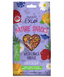 Burgess Excel Wildflower Forage Treats for Small Animals 75g