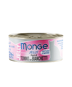 Monge Jelly Yellowfin Tuna With Whitebait Wet Food for Cats 80g