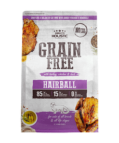 Absolute Holistic Grain Free Dry Cat Food - Hairball 10lbs