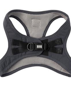 FuzzYard Cotton Step-in Dog Harness, Slate Grey