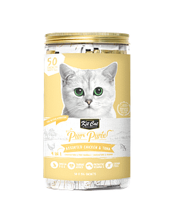 Kit Cat Purr Puree Variety Pack Cat Treat - Assorted Chicken and Tuna (50 Sticks x 15g)