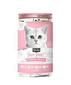 Kit Cat Purr Puree Variety Pack Cat Treat - Assorted Chicken (50 Sticks x 15g)