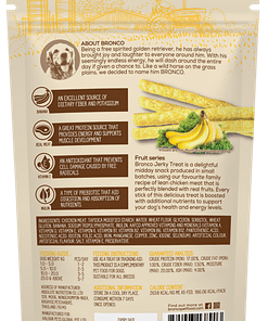 Bronco Jerky Banana Dog Treats