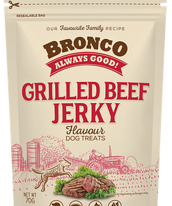 Bronco Grilled Beef Dog Treats 70g