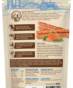 Bronco Jerky Salmon Dog Treats 70g