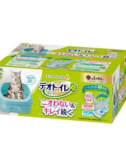 Unicharm Pet Deo-Toilet Cat Litter System Half (Mint blue)