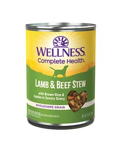 Wellness Stews Grain-Free – Lamb & Beef with Brown Rice & Apples Wet Dog Food 12.5oz