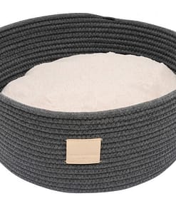 FuzzYard Life Rope Basket Pet Bed Slate Grey