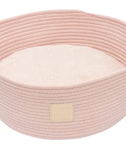 FuzzYard Life Rope Basket Pet Bed Soft Blush