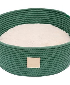 FuzzYard Life Rope Basket Pet Bed Myrtle Green