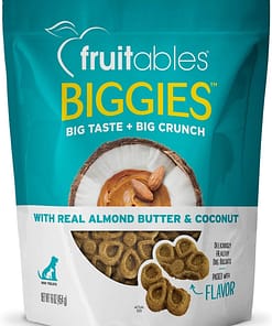 Fruitables Biggies Almond Butter & Coconut 16oz Dog Treats