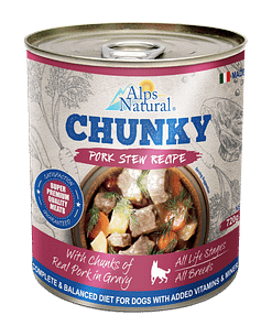 Alps Natural Chunky Pork Stew Recipe Dog Canned Food Wet Dog Food 720g