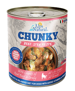 Alps Natural Chunky Beef Stew Recipe Dog Canned Food Wet Dog Food 720g