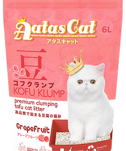 Aatas Cat Kofu Klump Tofu Cat Litter Grapefruit 6L