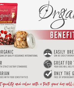 Grandma Lucy's Organic Cranberry Oven Baked Dog Treats 14oz