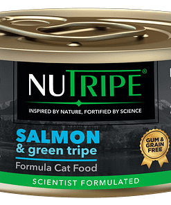 Nutripe Pure Salmon Green Tripe Wet Cat Food (Gum-Free) 95g