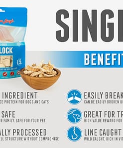 Grandma Lucy's Freeze Dried Single Pollock Dog Treats