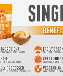 Grandma Lucy's Freeze Dried Singles Sweet Potatoes Dog Treats 2oz