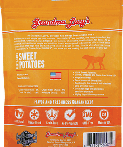Grandma Lucy's Freeze Dried Singles Sweet Potatoes Dog Treats 2oz