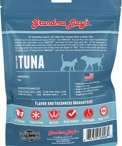 Grandma Lucy's Freeze Dried Singles Tuna Dog & Cat Treats 2oz