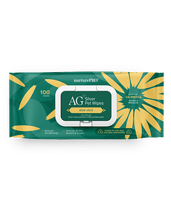 Nurture Pro AG+ Silver Pet Wipes Aloe Vera